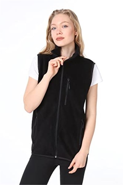 Ghassy Co. Kadın Polar Çok Cepli Trekking Lacivert Spor Yelek - Bedenler: S, M, L, XL, XXL