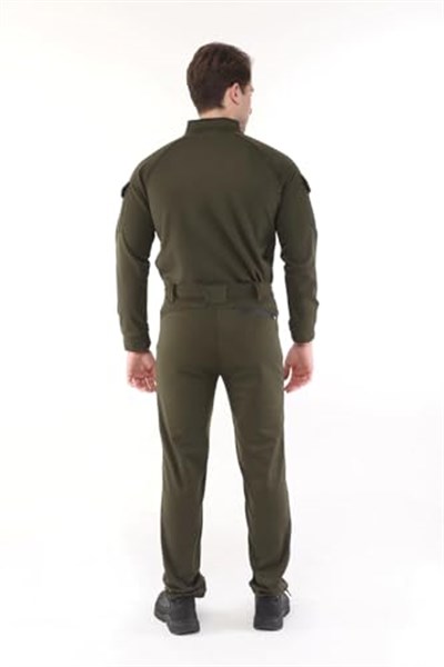 Ghassy Co. Erkek Military mbat Alt Üst Softshell Takım HAKİ S