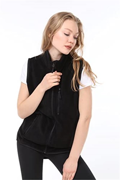Ghassy Co. Kadın Polar Çok Cepli Trekking Lacivert Spor Yelek - Bedenler: S, M, L, XL, XXL