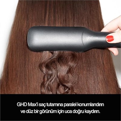 Ghd Max Geniş Plakalı Saç Düzleştirici ve Şekillendirici, Siyah