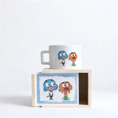 giftmoda Gumball Darwin Tasarımlı Kutulu Kupa