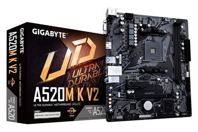 GIGABYTE ANAKART AMD AM4 MATX A520M K V2 1.0