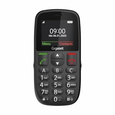 Gigaset GL395 Tuşlu Cep Telefonu Gümüş (Siyah)