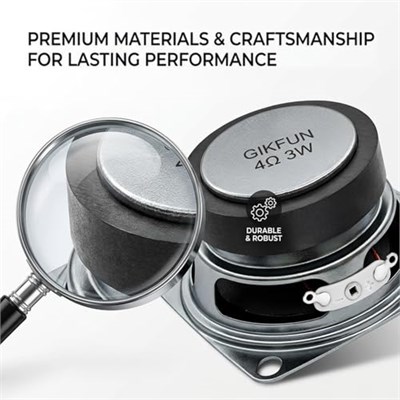 Gikfun Arduino için 2 inç 4 Ohm 3 W Tam Aralık Ses Hoparlör Stereo Woofer Hoparlör (2li Paket) EK1725