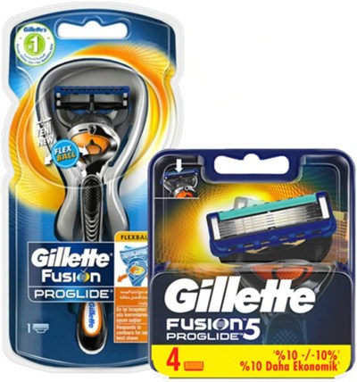 Gillette Fusıon Proglıde Makine 1up + Fusıon Proglıde 4 Bıçaklı Yedek