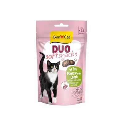 GimCat Duo Soft Snacks Poultry with Lamb Kedi Ödülü 50 Gr