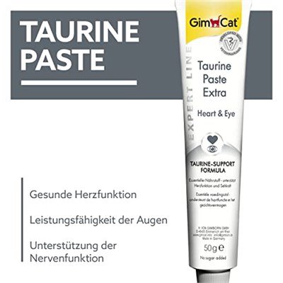 GimCat Kedi Macunu Taurin Paste Extra, Tamamlayıcı Mama, 50 gr - Seçenekler: Gımborn, 1 Adet, 50gr, 50gr (2 paketi), Cilt & Tüy, Derma...