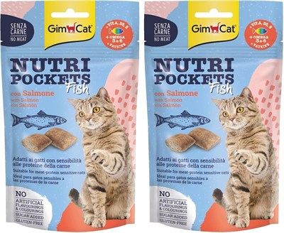 GimCat Kedi Ödül Tableti Np Fish With Salmon 60 gr