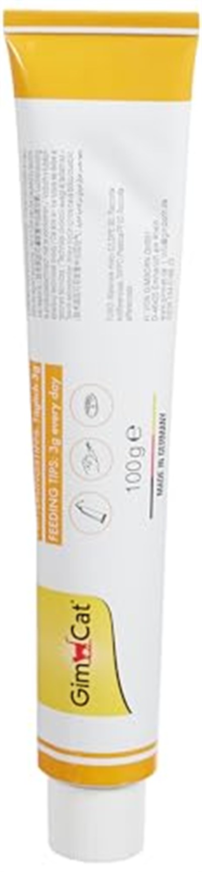 GimCat Kediler İçin Multi-Vitamin, 100 g, Keten Tohumu Yağı (Omega-3 Yağ Asitleri, Dha ve Epanın Temelini Oluşturan Linolenik Asit İçerir), 12 Temel Vitamin