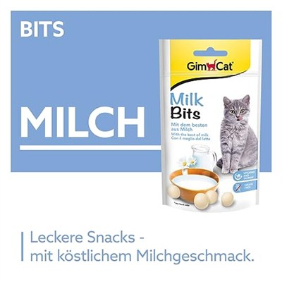 GimCat MilkBits Sütlü Kedi Ödül Tableti, 40 g