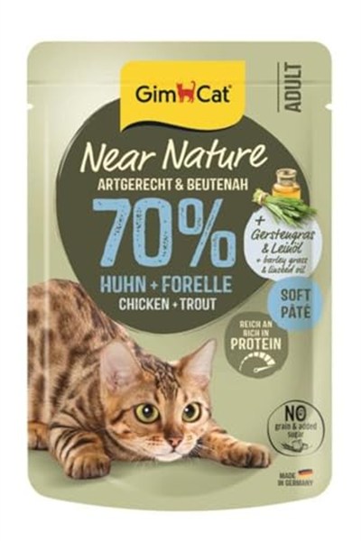 GimCat Near Nature Tavuklu&Alabalıklı 85 Gram