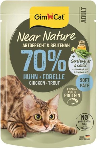 GimCat Near Nature Tavuklu&Alabalıklı 85 Gram