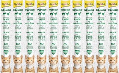 GimCat Sticks Kuzu etli Tavuklu Ödül Çubukları 50 gr - 10lu