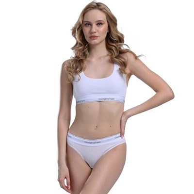 Giorgina Ferri 2’li Kutu Kadın Elastik Bantlı Günlük Kullanıma Uygun Spor Bralet Lucy