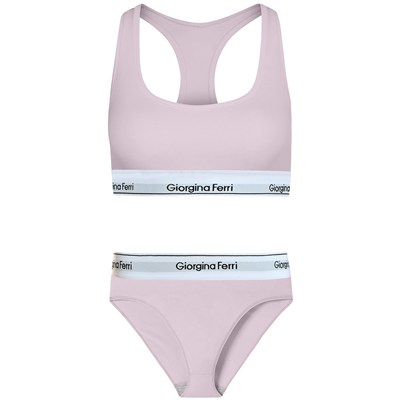 Giorgina Ferri 2’li Set Kadın Günlük Kullanıma Uygun Spor Bralet + Slip Külot Elsa