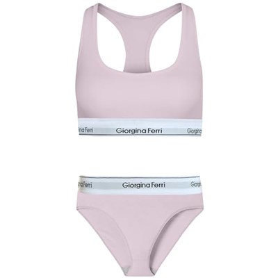 Giorgina Ferri 2’li Set Kadın Günlük Kullanıma Uygun Spor Bralet + Slip Külot Elsa