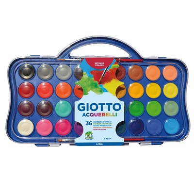 GIOTTO Sulu boya kalemleri, 36 adet + 1 fırça, 30 mm, 36