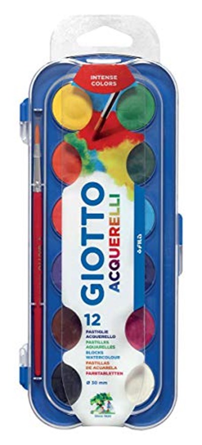 Giotto Suluboya Ø 30 mm, 12li Kutu