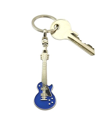 Gitar Mavi Anahtarlık