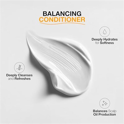 GK HAIR Global Keratin Dengeleyici Saç Kremi Saç Koruması Balancing Conditioner Yağlı, Yağlı ve Normal Saçlar İçin | Doğal Yağ Ekstraktları ile pH seviyelerini, Sülfat ve Paraben içermez (300ml)
