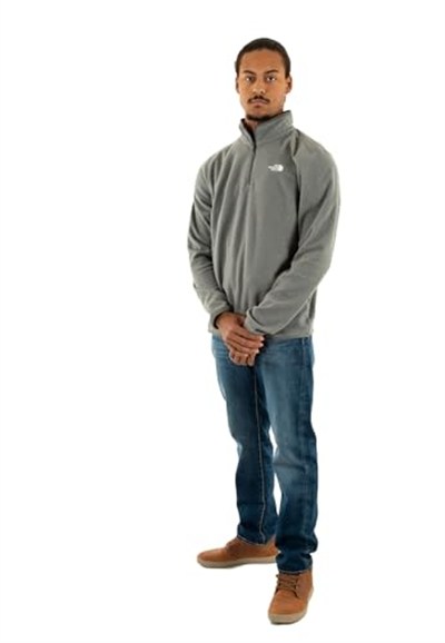 Glacier Fleece 1/4 Zip Erkek Gri Outdoor Polar NF0A8D0QCQI1