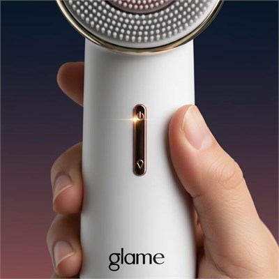 Glame Duo Spin Cleanser-Çift Başlıklı Yüz Temizleme Fırçası | Döner Başlıklı Gözenek Sıkılaştırıcı & Temizleme Cihazı