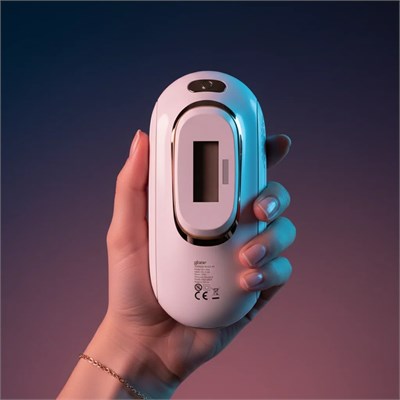 Glame Sapphire Freeze IPL - Buz Başlıklı Lazer Epilasyon Cihazı | Safir Soğutmalı Ağrısız Ev Tipi Tüy Alma Cihazı Beyaz