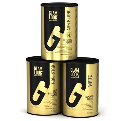 GLAMLOOK Non-Stop Mavi Toz Açıcı 500 gr. | Profesyonel Yüksek Açma Gücü | Zarar Vermeyen Nemlendirici Formül | Evde ve Kuaför Kullanımına Uygun Saç Rengi Açıcı - Seçenekler: NON-STOP, ASH BLOND, WHITE