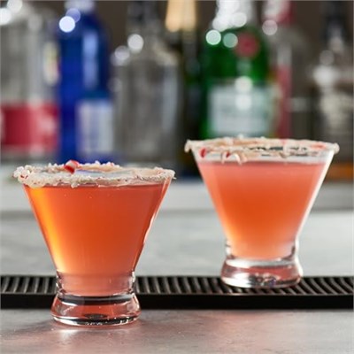 GLING [8 oz. Sapsız Martini Bardakları 4lü Set, Likör için Kokteyl Bardağı, Viski Partiler, Düğünler ve Tüm Etkinlikler için Harika