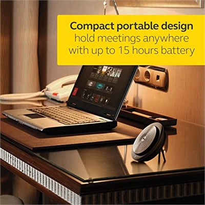 Global Teck Worldwide Jabra Speak 710 Hoparlör (Kablosuz) Duvar Şarj Cihazı ile | Bluetooth Dongle, USB | PC/MAC UC Softphones, Akıllı Telefonlar, iPad, Tabletler | UC Versiyonu - Skype, Cisco, Avaya 