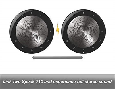 Global Teck Worldwide Jabra Speak 710 Hoparlör (Kablosuz) Duvar Şarj Cihazı ile | Bluetooth Dongle, USB | PC/MAC UC Softphones, Akıllı Telefonlar, iPad, Tabletler | UC Versiyonu - Skype, Cisco, Avaya 