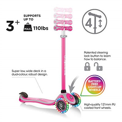 globber Çocuk Primo Plus IŞIK - Tekerlekler Scooter