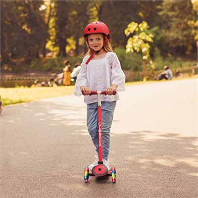 Globber Primo Plus Işıklı Scooter - Kırmızı