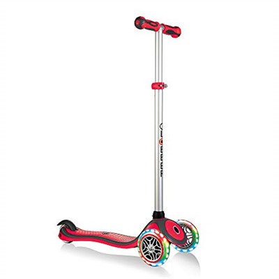Globber Primo Plus Işıklı Scooter - Kırmızı