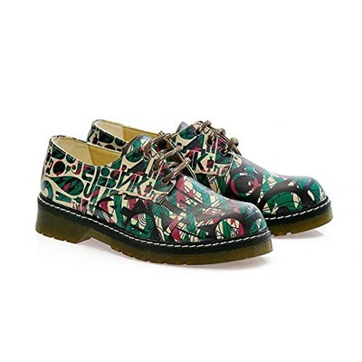 Goby Colored Pattern Oxford Ayakkabı MAX101