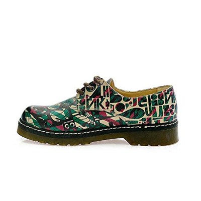Goby Colored Pattern Oxford Ayakkabı MAX101