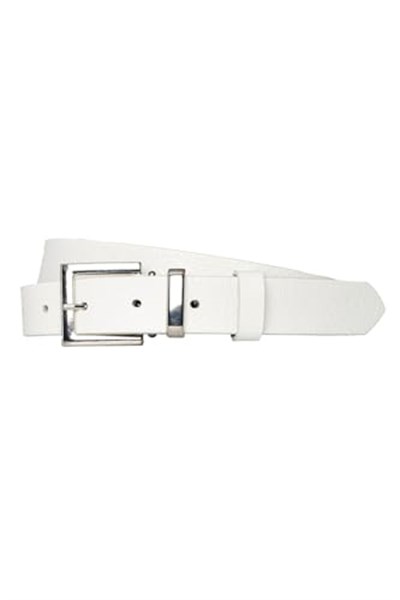 GoDeri%100 Hakiki Deri Gümüş Takım Tokalı 3 Cm Kadın Kemeri Elbise, Pantolon Kemeri, 3C-Kdn-48