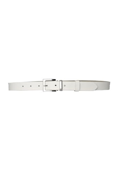 GoDeri%100 Hakiki Deri Gümüş Takım Tokalı 3 Cm Kadın Kemeri Elbise, Pantolon Kemeri, 3C-Kdn-48