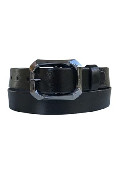 GoDeri%100 Hakiki Deri Mat Gümüş Tokalı Kırmızı Kadın Kot, Spor Kemer 4 Cm, An-Byn-07