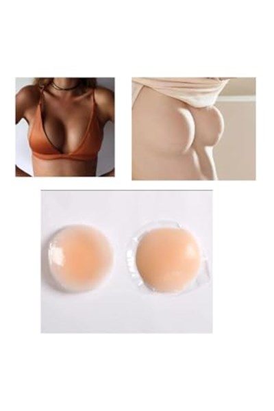 Göğüs Ucu Silikon Güğüs Ucu Kapatıcı Pad Bant Yıkanabilir Bikini Altı Kapatıcı Tek Ebat