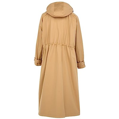 GÖKNUR ARSLAN OVERSIZE SİYAH YAĞMURLUK CAMEL Standart Kadın-1