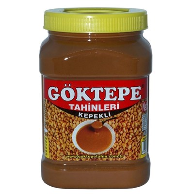 Göktepe KEPEKLİ 935gr Bozkır Tahini Plastik Kutu, Odun Ateşinde Çifte Kavrulmuş (KEPEKLİ-935gr)