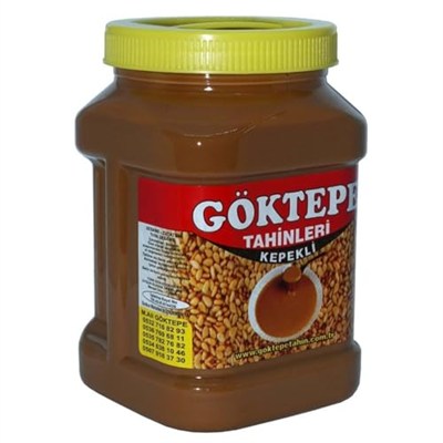 Göktepe KEPEKLİ 935gr Bozkır Tahini Plastik Kutu, Odun Ateşinde Çifte Kavrulmuş (KEPEKLİ-935gr)