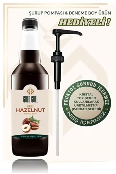 Gold Gull Fındık Aromalı Kahve & Meyve Şurubu 700 ml.