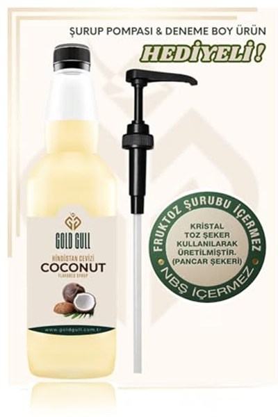 Gold Gull Hindistan Cevizi Aromalı Kahve ve Meyve Şurubu 700 ml.