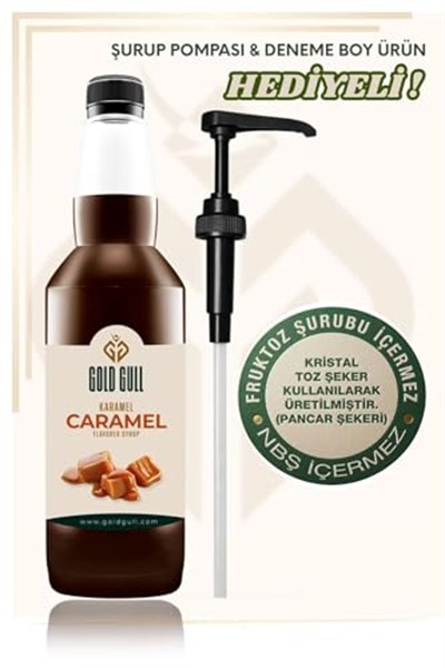 Gold Gull Karamel Aromalı Kahve & Meyve Şurubu 700 ml.