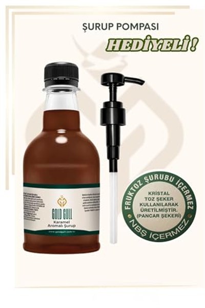 Gold Gull Karamel Aromalı Kahve & Meyve Şurubu 300 ml.