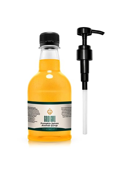 Gold Gull Pumpkin Spices (Baharatlı Bal Kabağı) Aromalı Kahve ve Meyve Şurubu 300 ml.