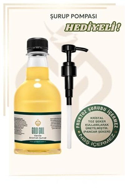 Gold Gull Vanilya Aromalı Kahve ve Meyve Şurubu 300 ml.