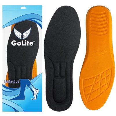 GoLite Memory Foam Yumuşak Ortopedik Tabanlık, Hafızalı Spor Ayakkabı Tabanlığı, Rahat Konforlu İç Taban - M21 Insole (38)